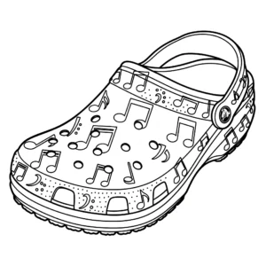 coloriage Crocs pour enfant de 8 ans