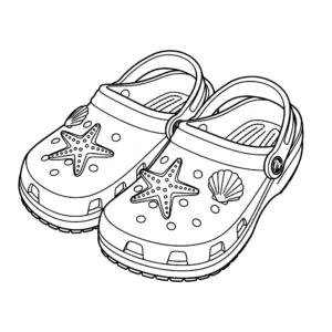 coloriage Crocs pour enfant a imprimer gratuit
