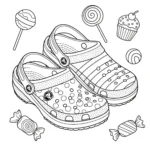 coloriage Crocs educatif pour enfant
