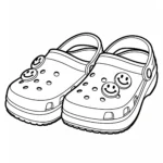 coloriage Crocs et découpage à imprimer