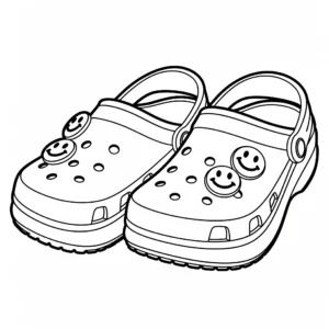 coloriage Crocs et découpage à imprimer