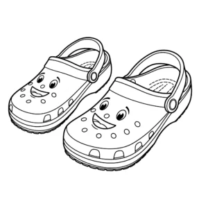 coloriage Crocs gratuit à imprimer