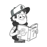 coloriage Dipper et le Journal et dessins