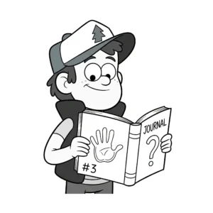 coloriage Dipper et le Journal et dessins