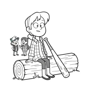 coloriage Gravity Falls pour primaire