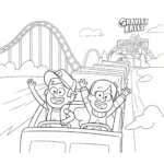 coloriage Gravity Falls pour enfant de 2 ans