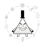 coloriage Gravity Falls pour enfant de 5 ans
