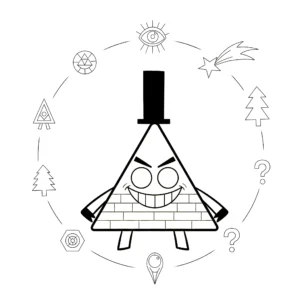 coloriage Gravity Falls pour enfant de 5 ans