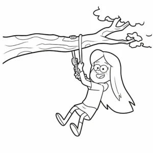 coloriage Gravity Falls pour primaire
