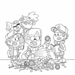 coloriage Gravity Falls pour enfant