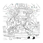 coloriage Gravity Falls pour primaire