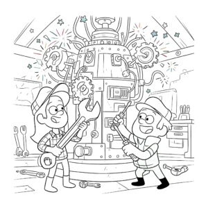 coloriage Gravity Falls pour primaire
