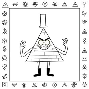 coloriage Gravity Falls a colorier en ligne