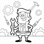 coloriage Gravity Falls a imprimer gratuit