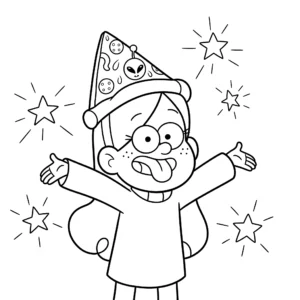 coloriage Gravity Falls pour enfant de à imprimer