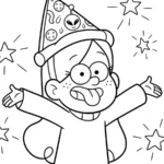 coloriage Gravity Falls pour enfant de 2 ans