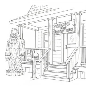 coloriage Gravity Falls pour enfant de 10 ans