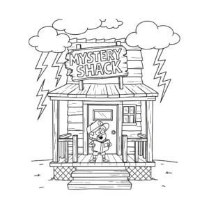 a imprimer coloriage Gravity Falls gratuit