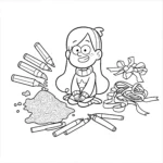 coloriage Gravity Falls et dessins