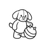 coloriage Jellycat pour enfant de 5 ans
