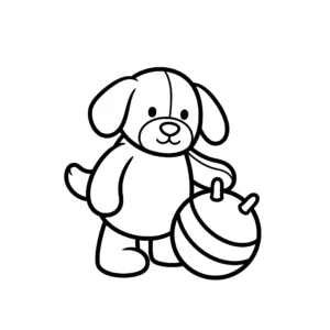coloriage Jellycat pour enfant de 5 ans