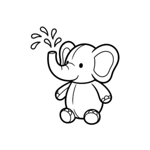 coloriage Jellycat à imprimer pour enfant de 3 ans