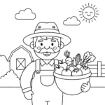 coloriage Labor Day a imprimer pour enfant de 4 ans