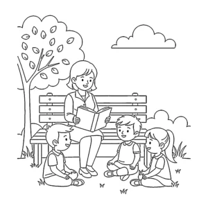 coloriage Labor Day pour primaire