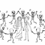 coloriage Les Noces Funèbres a imprimer