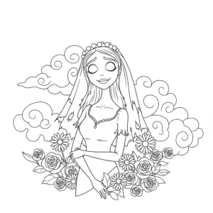coloriage Les Noces Funèbres pour primaire