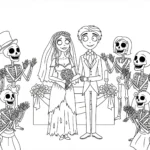 coloriage Les Noces Funèbres a imprimer gratuitement