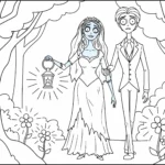 coloriage Les Noces Funèbres à imprimer a4