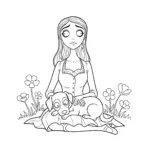 coloriage Les Noces Funèbres pour enfant