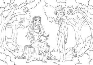 coloriage Les Noces Funèbres en ligne