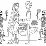 coloriage Les Noces Funèbres a imprimer