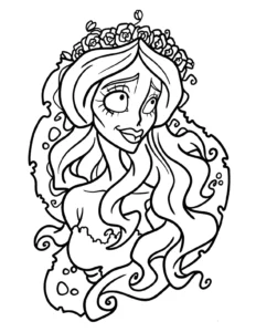 coloriage Les Noces Funèbres gratuit a imprimer