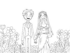 coloriage Les Noces Funèbres à imprimer gratuitement pdf