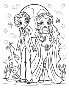 coloriage Les Noces Funèbres en ligne
