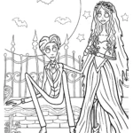 coloriage Les Noces Funèbres pour enfants a imprimer