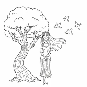 coloriage Les Noces Funèbres de pour enfants