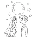 coloriage Les Noces Funèbres à imprimer