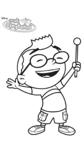 coloriage Little Einsteins à imprimer pour enfant de 10 ans