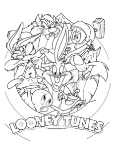 coloriage Looney Tunes pour enfant de 10 ans