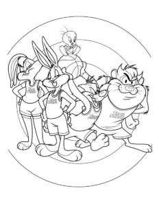 imprimer coloriage Looney Tunes gratuit