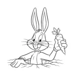 coloriage Looney Tunes à imprimer pour enfant de 7 ans