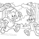coloriage Looney Tunes pour enfants a imprimer