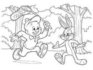 coloriage Looney Tunes pour enfants a imprimer