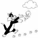 imprimer coloriage Looney Tunes gratuit