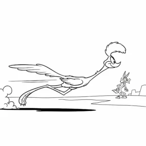 coloriage Looney Tunes pour enfant de 8 ans