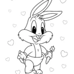 coloriage Looney Tunes à imprimer pour enfant de 4 ans